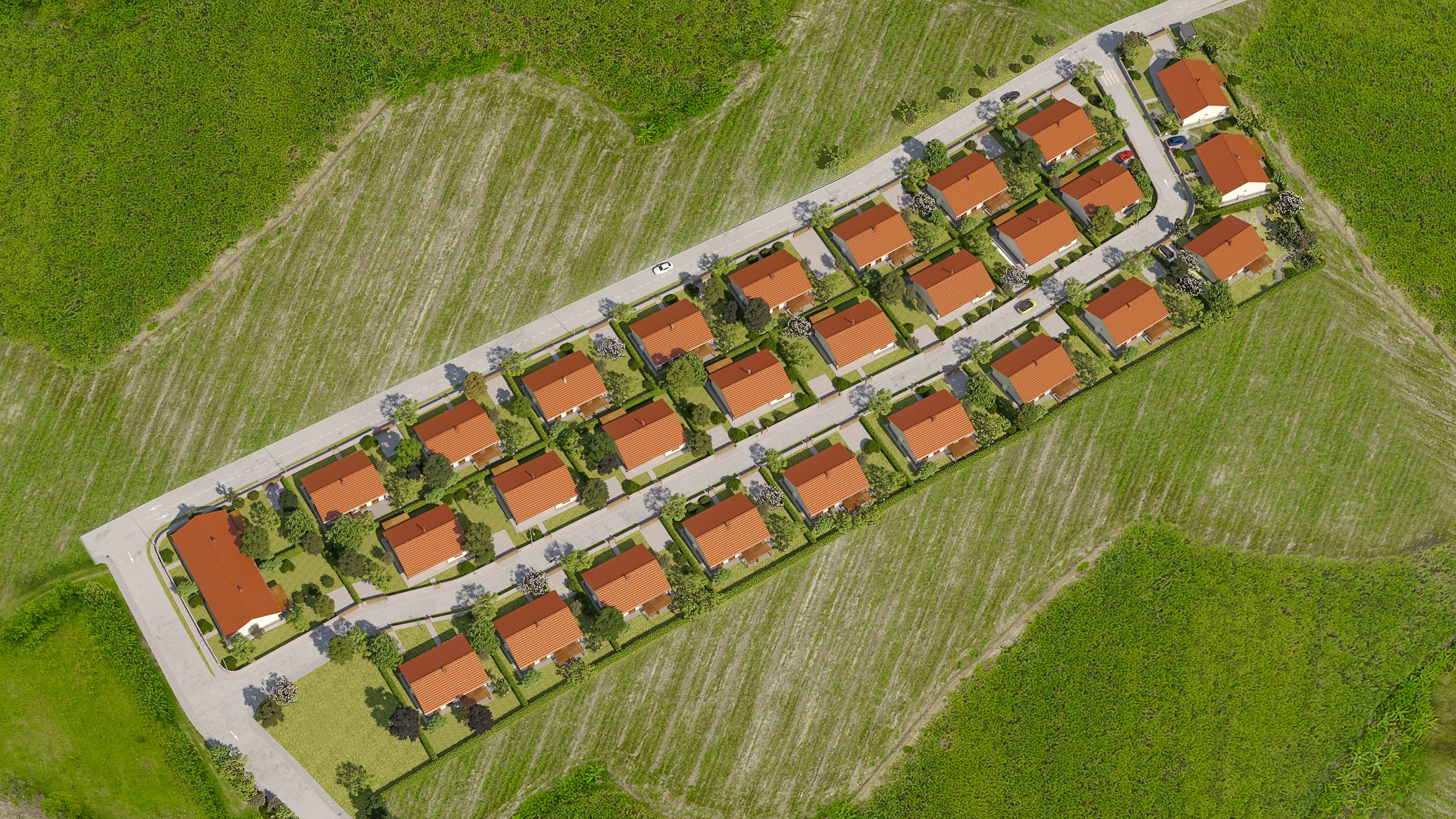 Mapa rodinnej zástavby